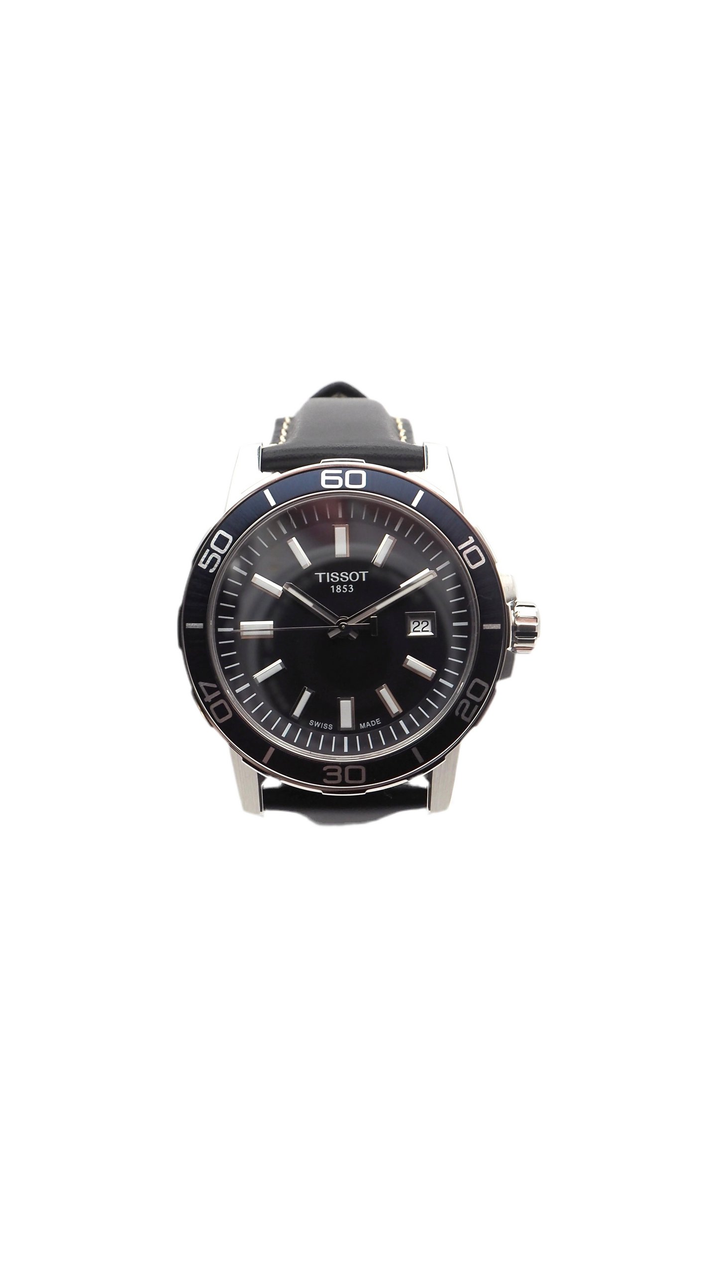 Tissot Supersport Gent T125.610.16.041.00 Herrenuhr 44 mm Edelstahl Neu OVP