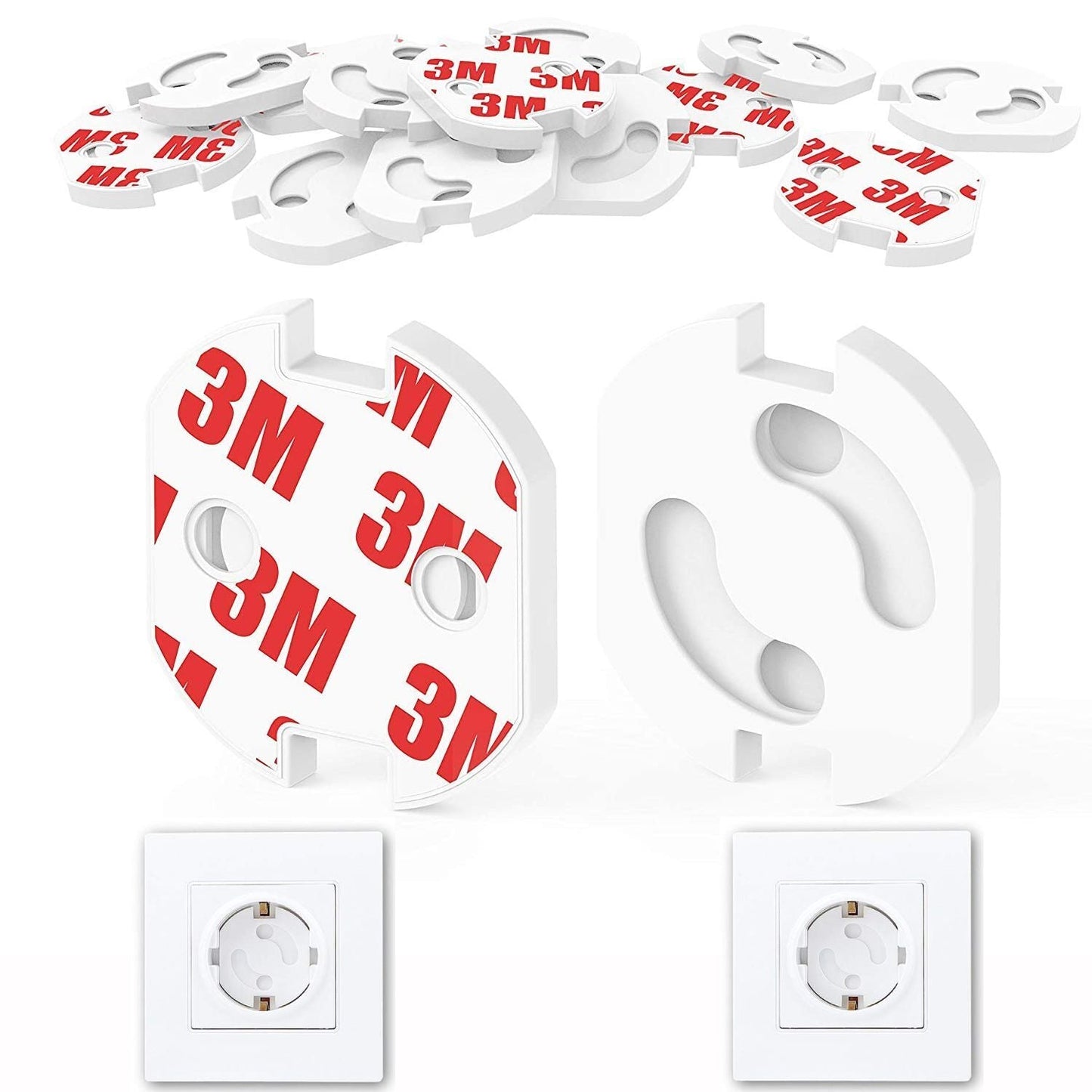 40 Stück Kindersicherung Steckdosenschutz Baby Schutz Drehmechanismus Stecker