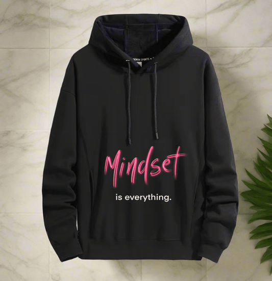Mindset is everything,Positive vibes hoodie  Stylish and comfort