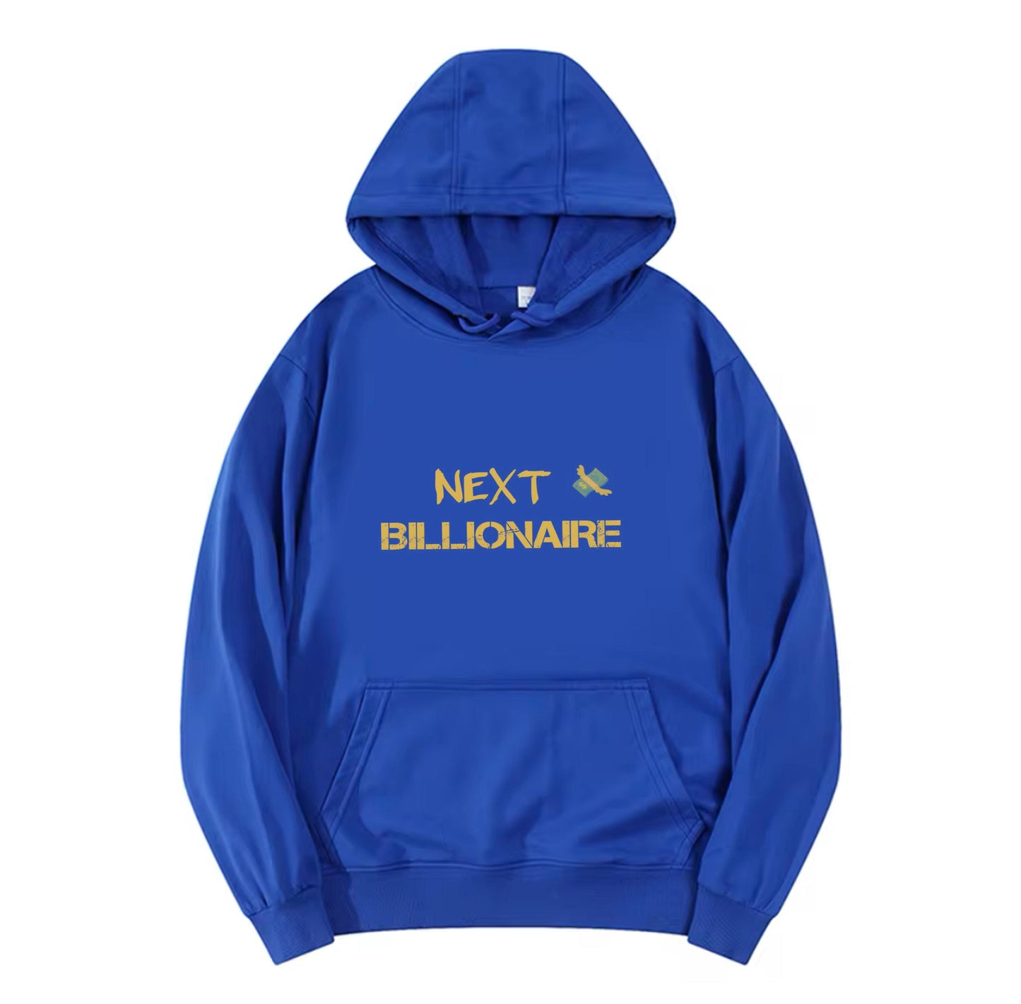 Motivational Line,NEXT BILLIONAIRE,New fashionable round neck hoodie