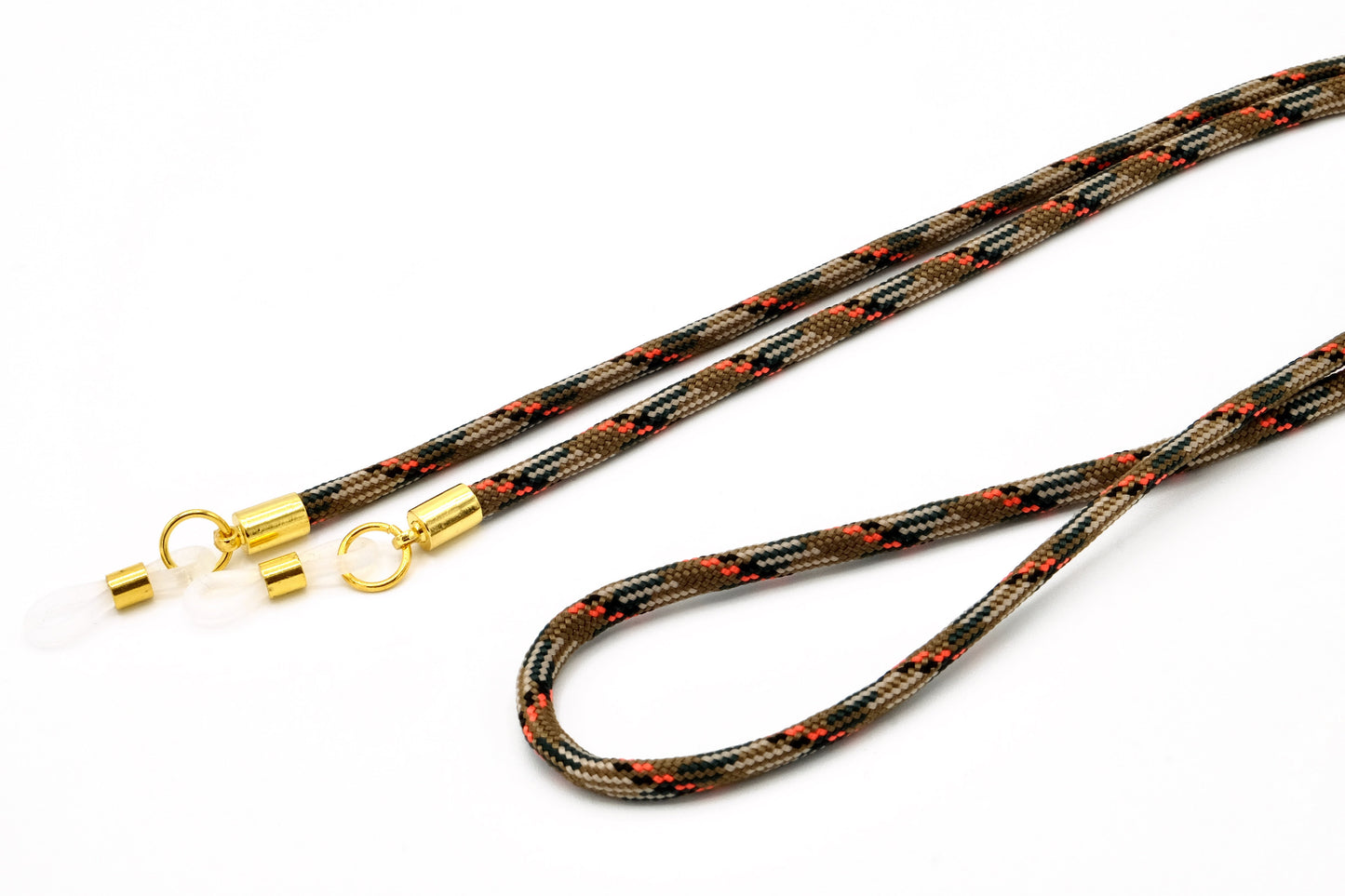 Brillenband 3,8mm Camouflage Beige Orange