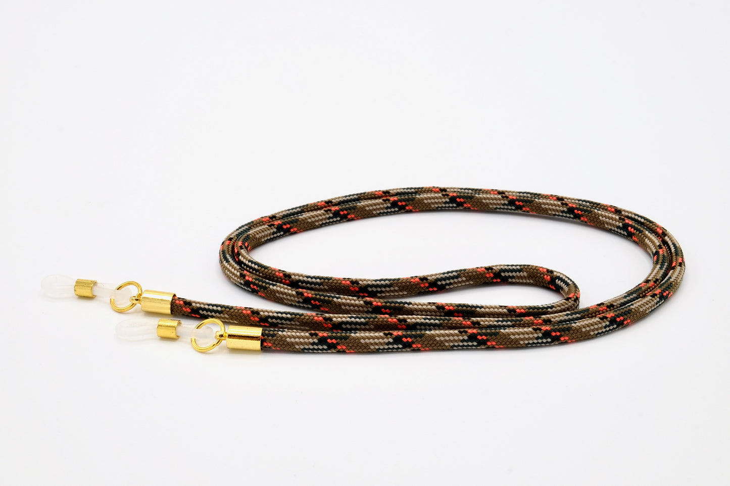 Brillenband 3,8mm Camouflage Beige Orange