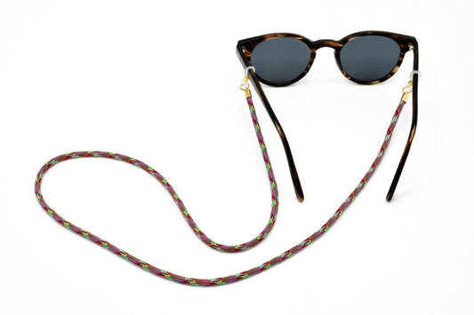 Brillenband 3,8mm Rot Bunt