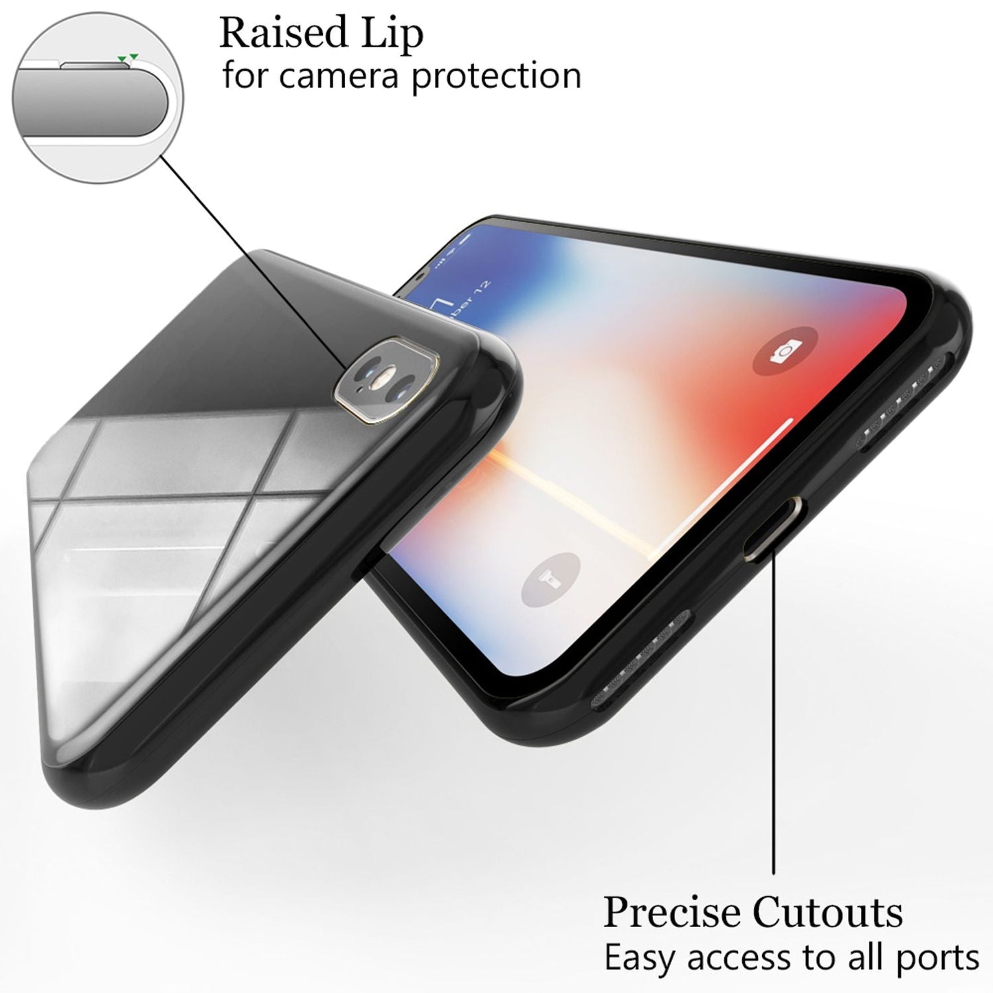 NALIA 360° Magnet Hülle - Ultra Slim Hartglas Rückseite Für iPhone XS Max 9H Härte Display Schutz