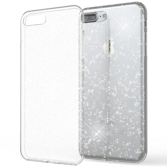 NALIA Iphone 8 Plus Glitzer Hülle - Silikon Luxuriöse Glitzeroptik Passgenau 5,5 Zoll
