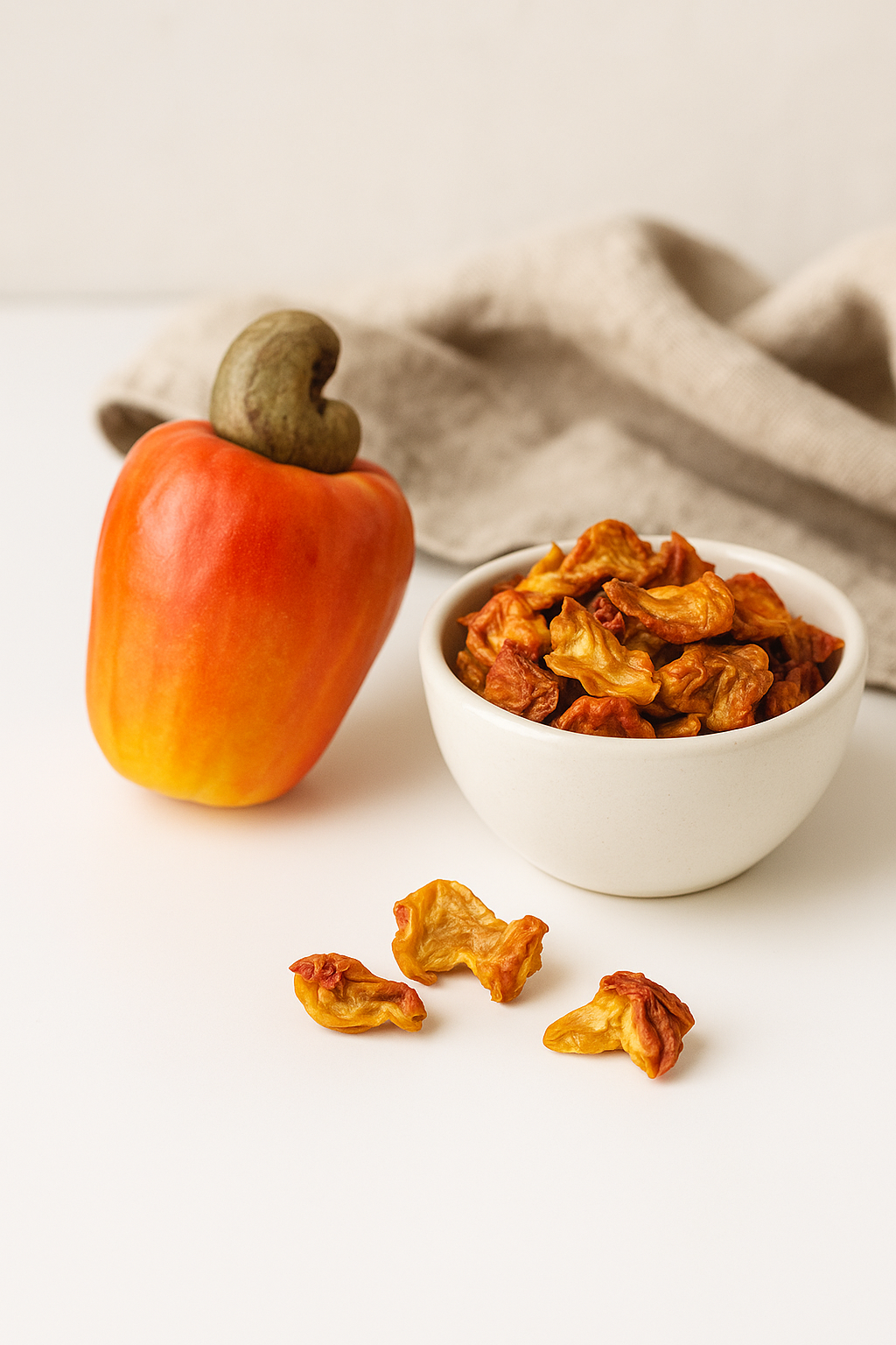 Faire-Fruechte Cashewapfel Bio Getrocknet - Inhalt 500 g Herkunft Westafrika Naturbelassen