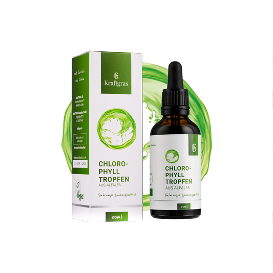 Picături de clorofilă din lucernă 