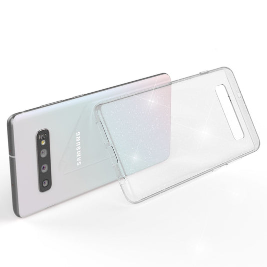 NALIA Glitter Hülle kompatibel mit Samsung Galaxy S10, Glitzer Case Handyhülle