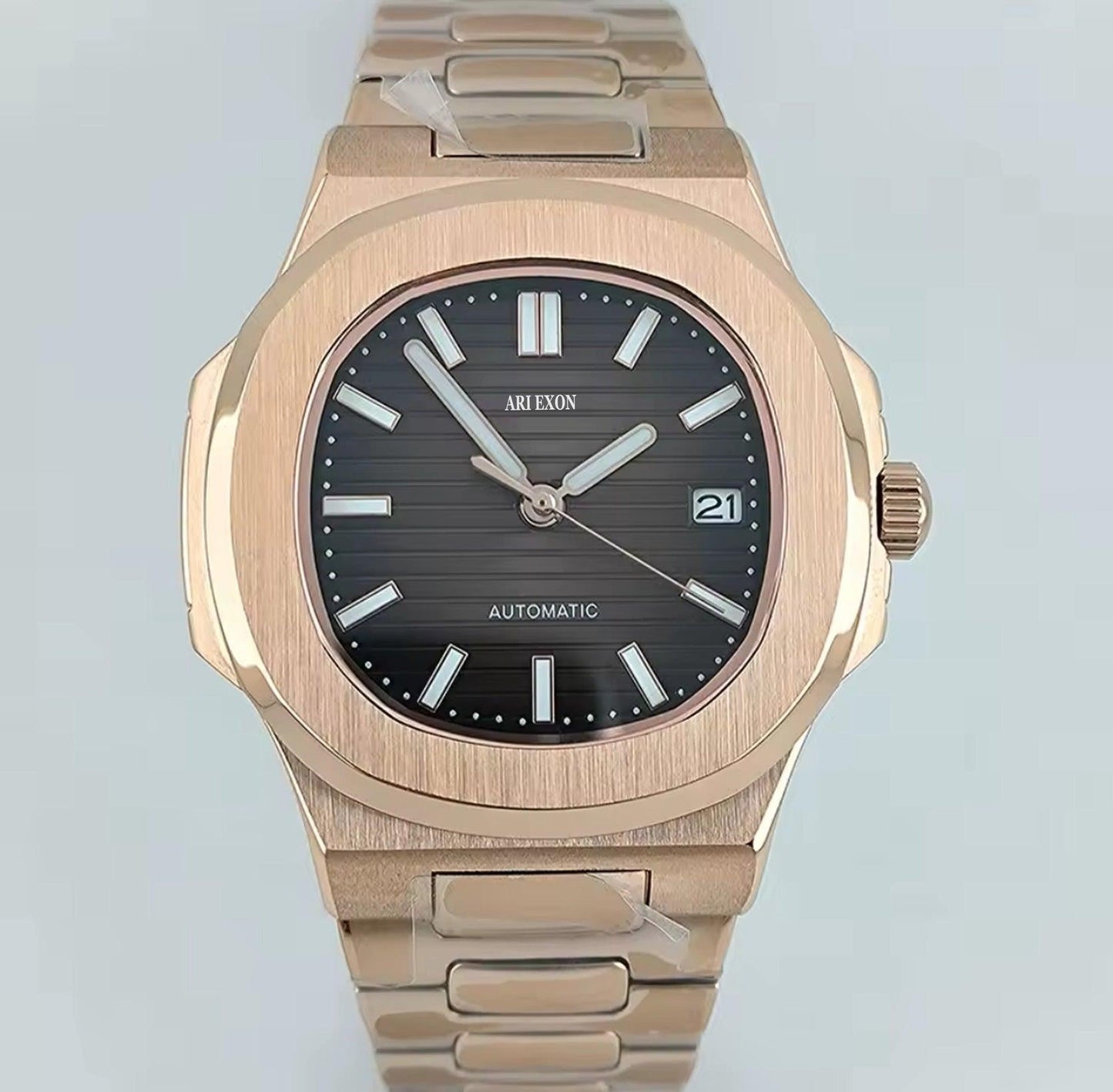 ARI EXON: timeless elegance stainless steel mechanical watch