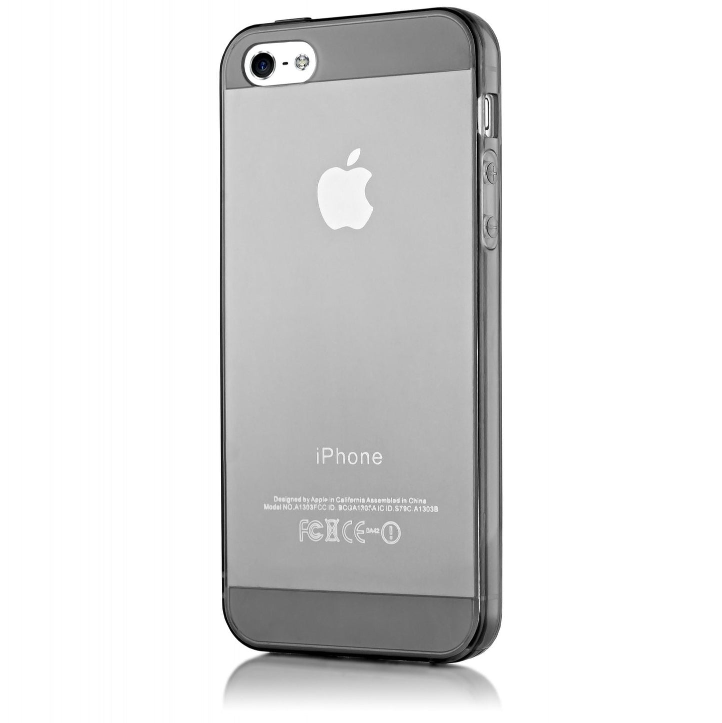 NALIA iPhone 5 5S SE Hülle Ultra Slim Silikonhülle - Größe Dünn, Material Silikon, Farbe Grau Transparent