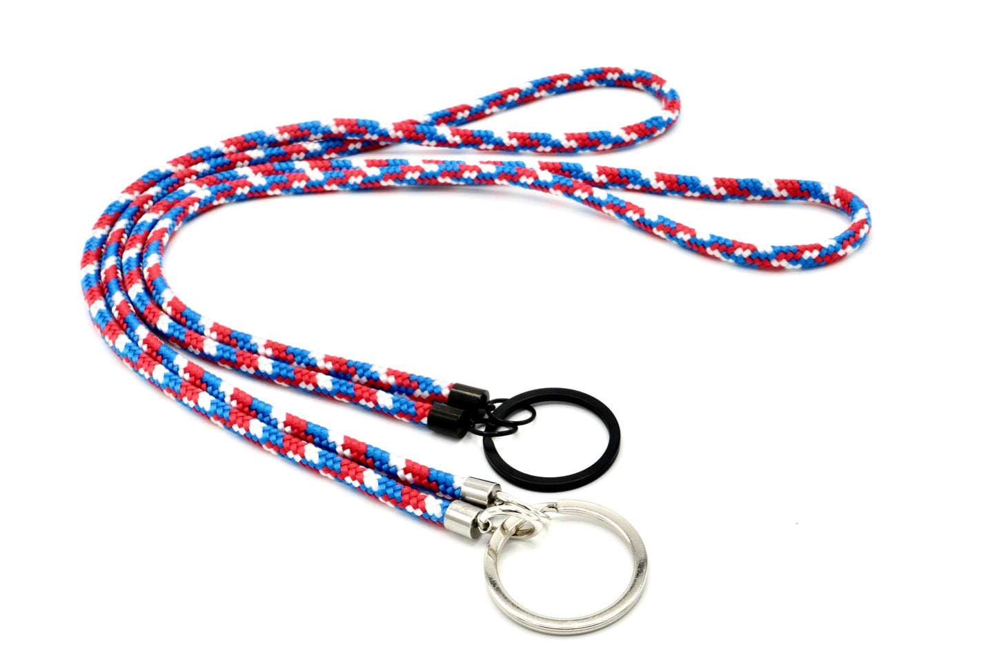 Schlüsselband Rot/Blau/Weiss