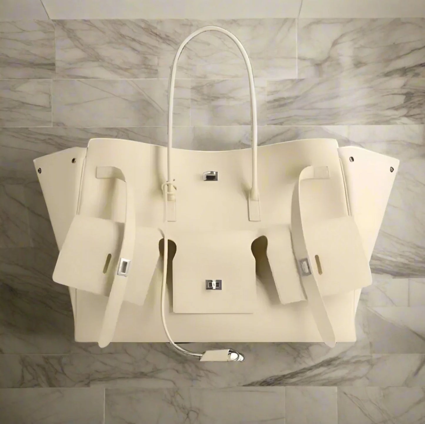 Designer cow split leather large capacity shoulder women bag