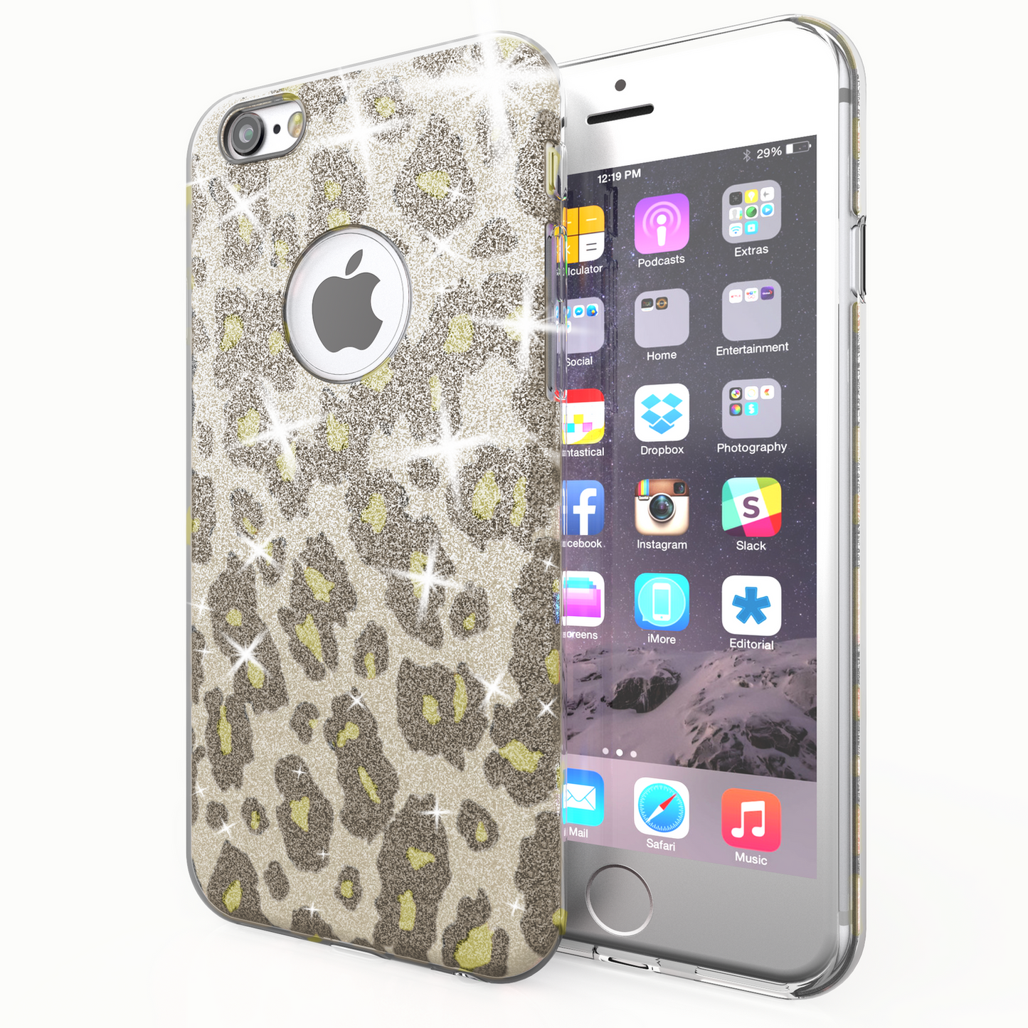 NALIA IPhone 6 6S Hülle Glitzer Leopard - Größe Passend Für IPhone 6/6S, Material Silikon TPU, Dünn
