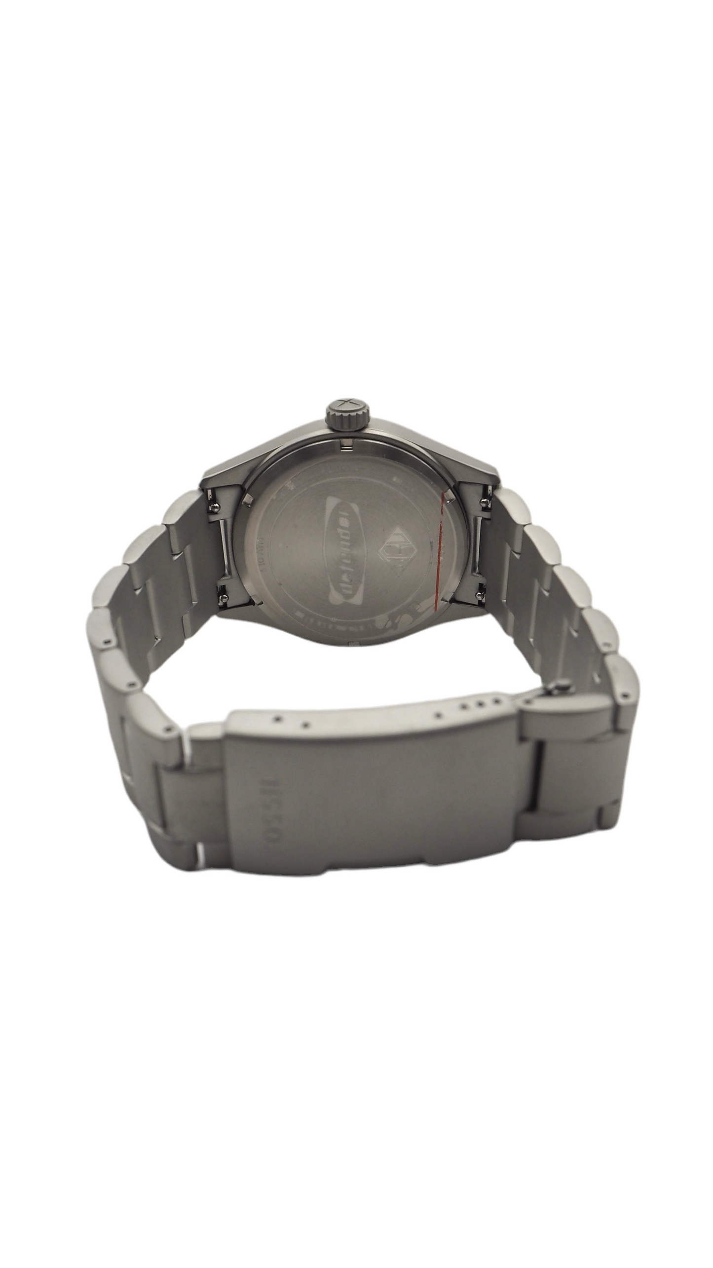 Fossil Defender FS5973 Solar Herrenuhr Edelstahl Neu OVP