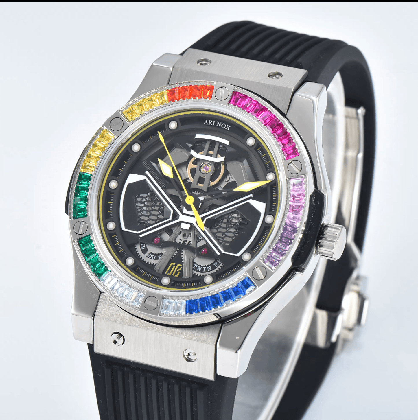 ARI NOX ,Knight sapphire glass Stainless Steel mechanical watch