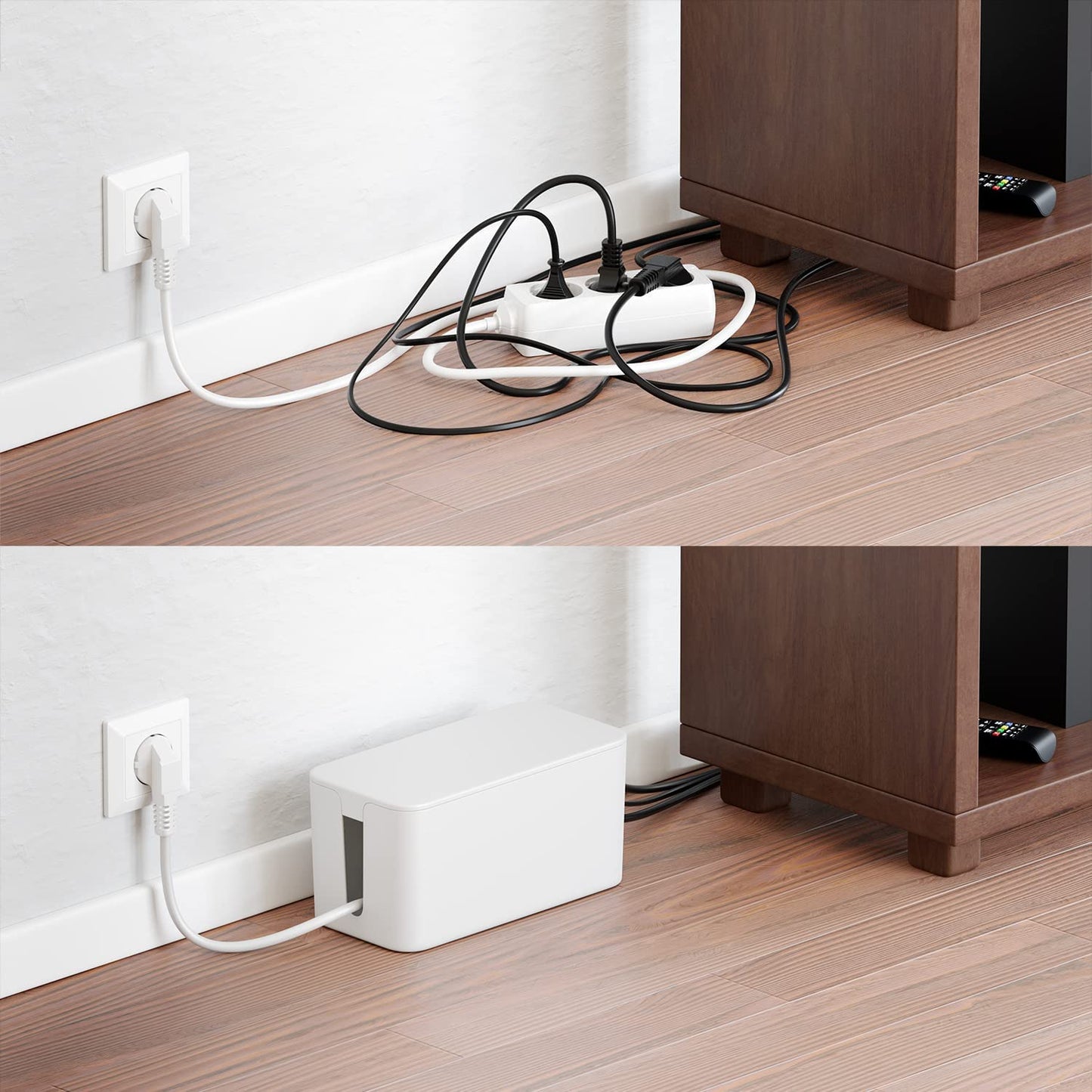 Cutie de gestionare a cablurilor, organizator de cabluri pentru depozitare sigură și ordonată