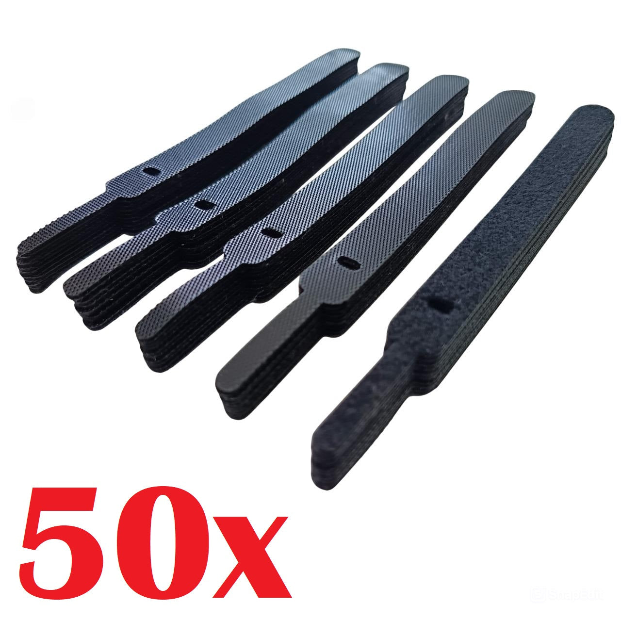 Cleme de cablu DREIKS cu arici și buclă - 50 bucăți, fără unelte