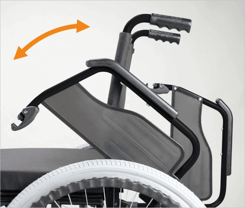 ECON 220 Stahlrollstuhl, faltbar, 41–46 cm, bis 120 kg