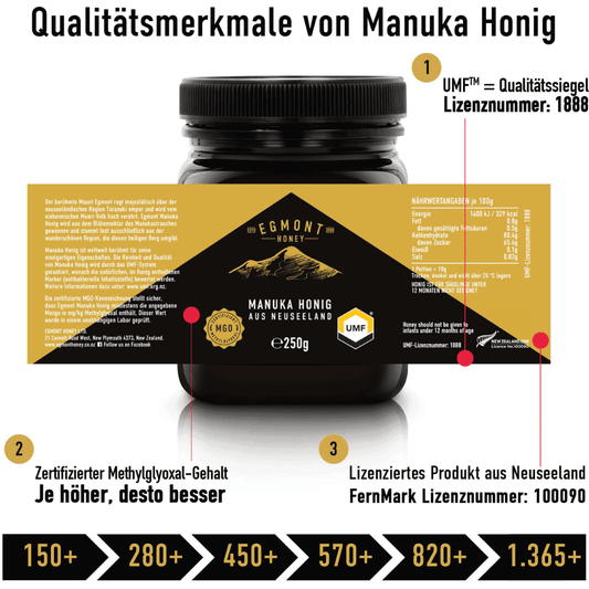 Miere de Manuka Egmont MGO 570+ Premium - Capacitate 500 g; Origine Noua Zeelandă