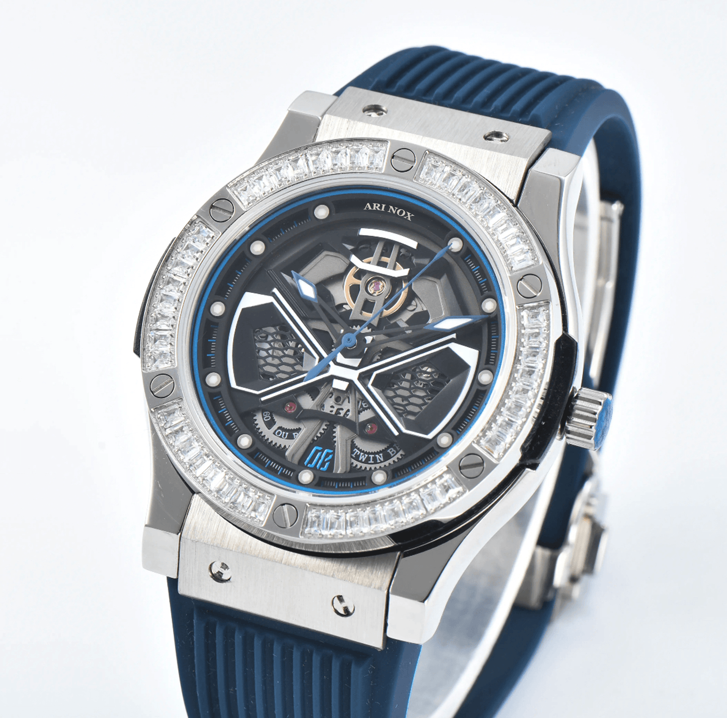 ARI NOX ,Knight sapphire glass Stainless Steel mechanical watch