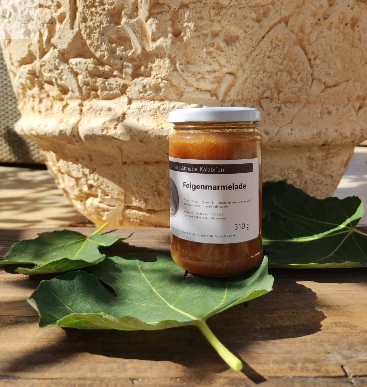 Dulceață de smochine Essenza di Calabria, făcută manual, 100% naturală - Conținut 250 g, borcan de sticlă, diametru 6 cm, înălțime 7 cm