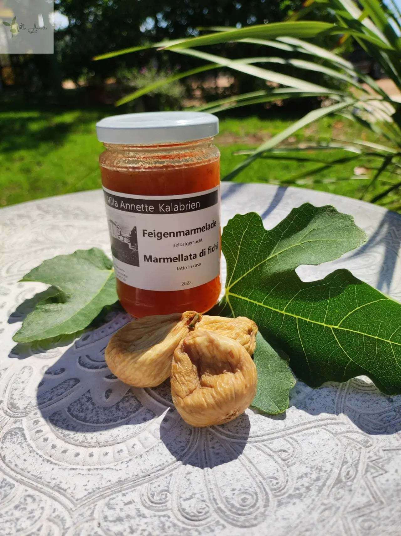 Dulceață de smochine Essenza di Calabria, făcută manual, 100% naturală - Conținut 250 g, borcan de sticlă, diametru 6 cm, înălțime 7 cm