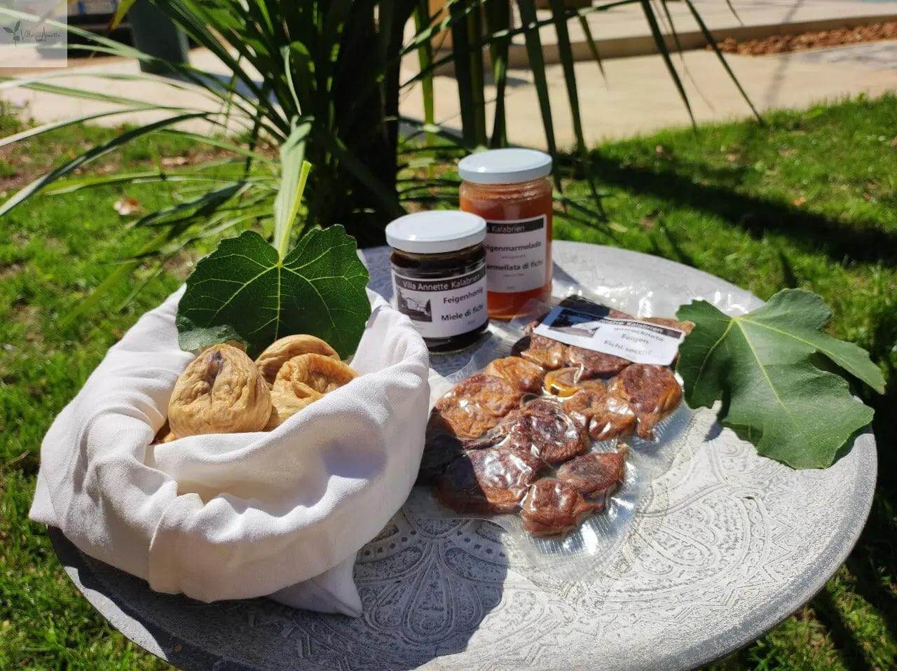 Dulceață de smochine Essenza di Calabria, făcută manual, 100% naturală - Conținut 250 g, borcan de sticlă, diametru 6 cm, înălțime 7 cm