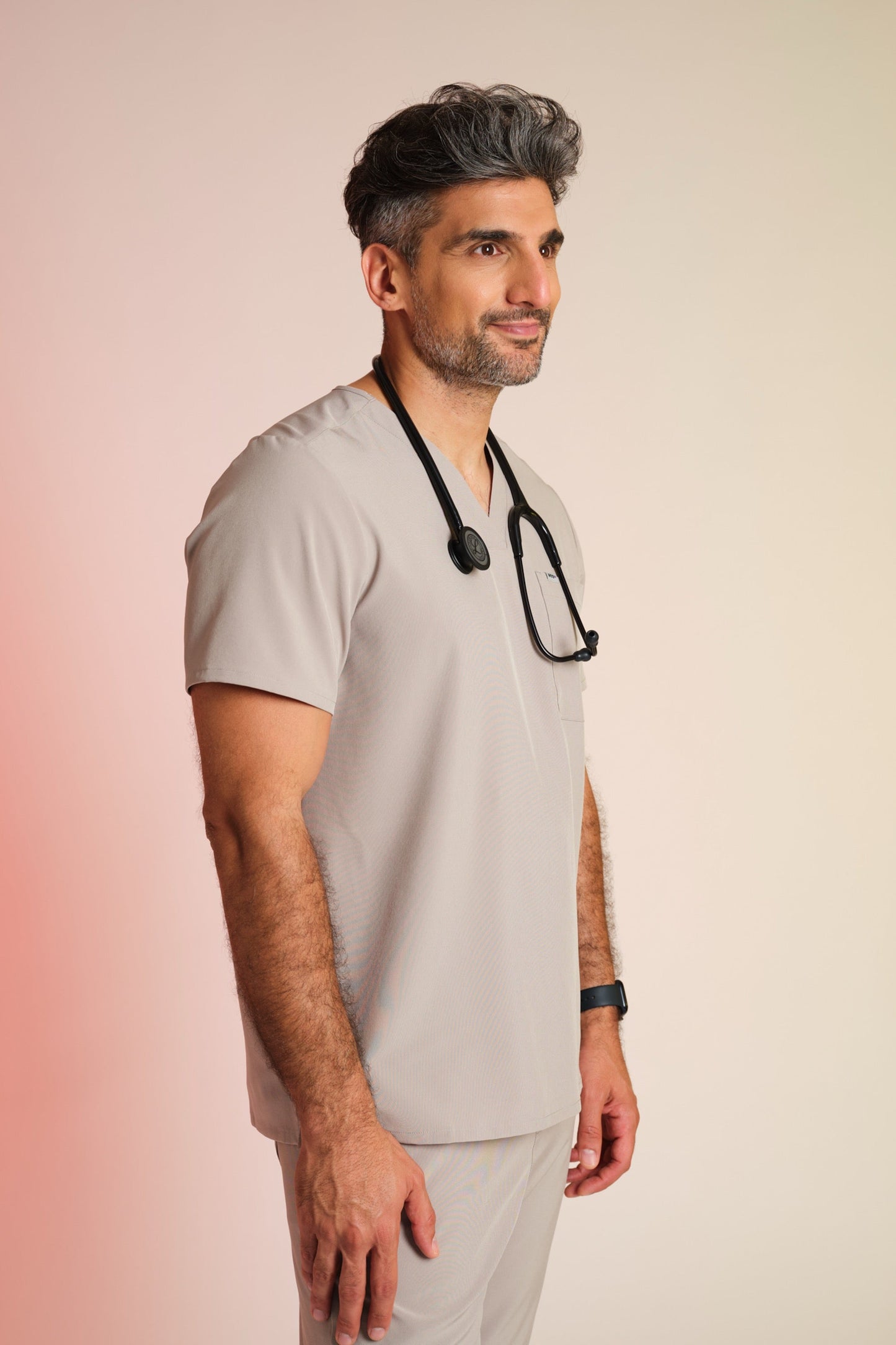 Active Scrub Top "Pete" – Beige