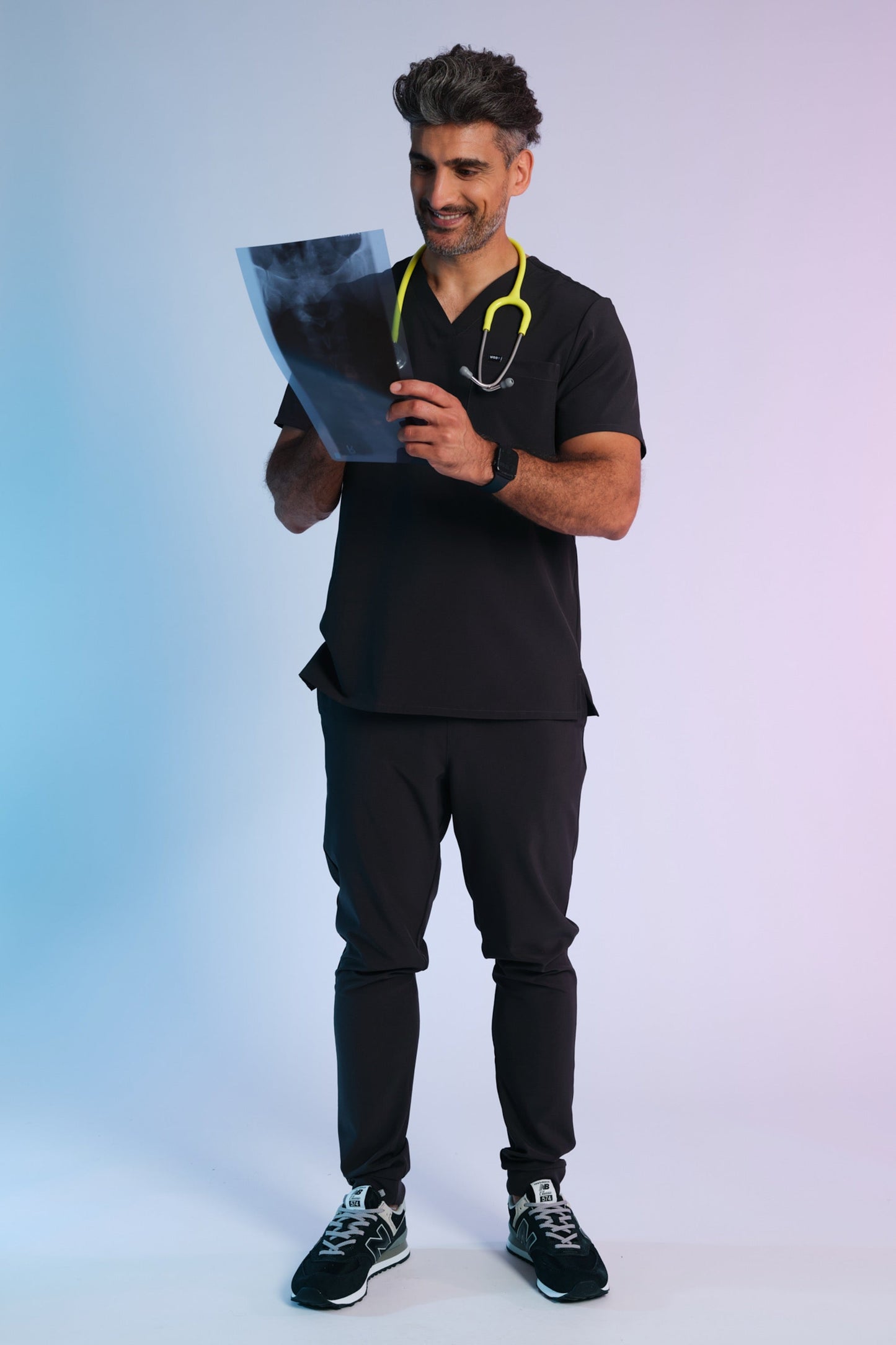 Active Scrub Top "Pete" – Black