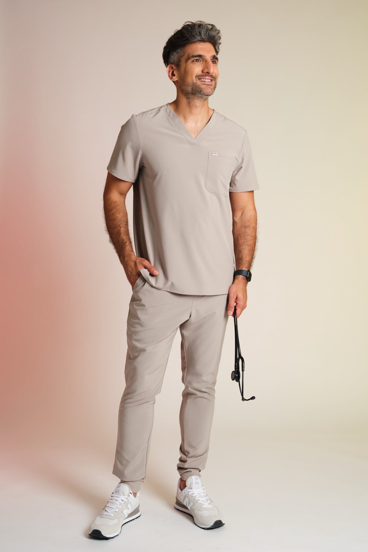 Active Scrub Top "Pete" – Beige