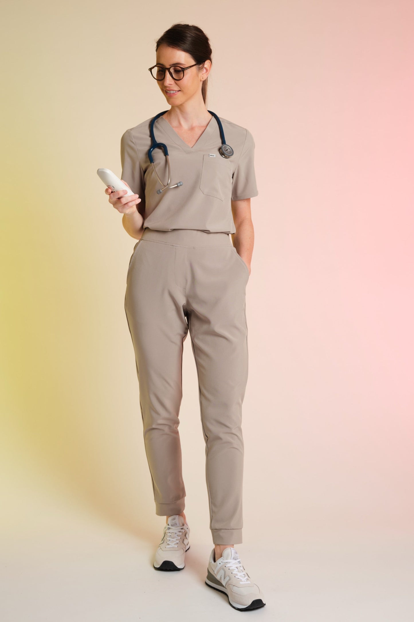 Active Scrub Top "Serena" – Beige