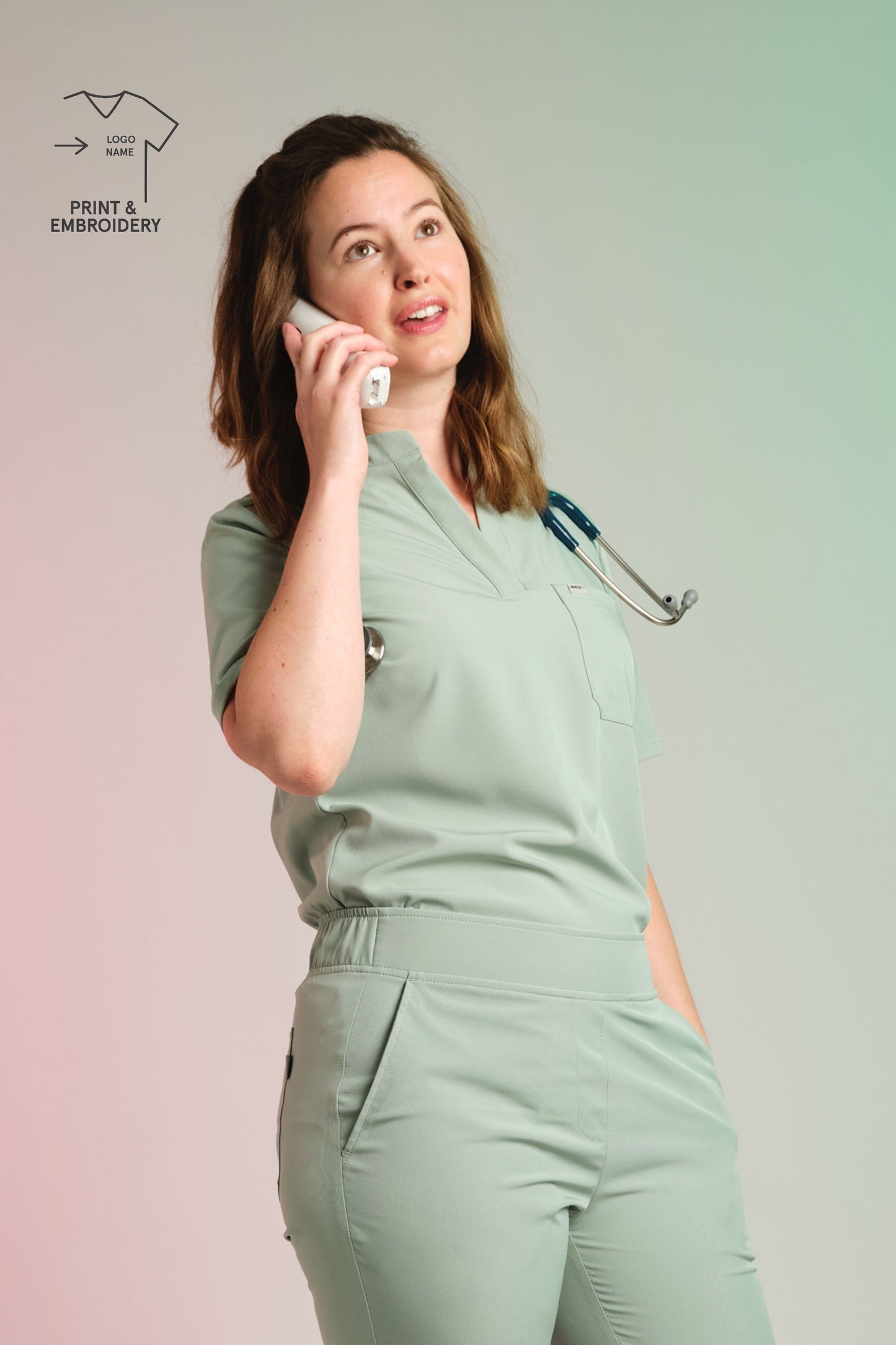 Active Scrub Top "Jackie" – Green