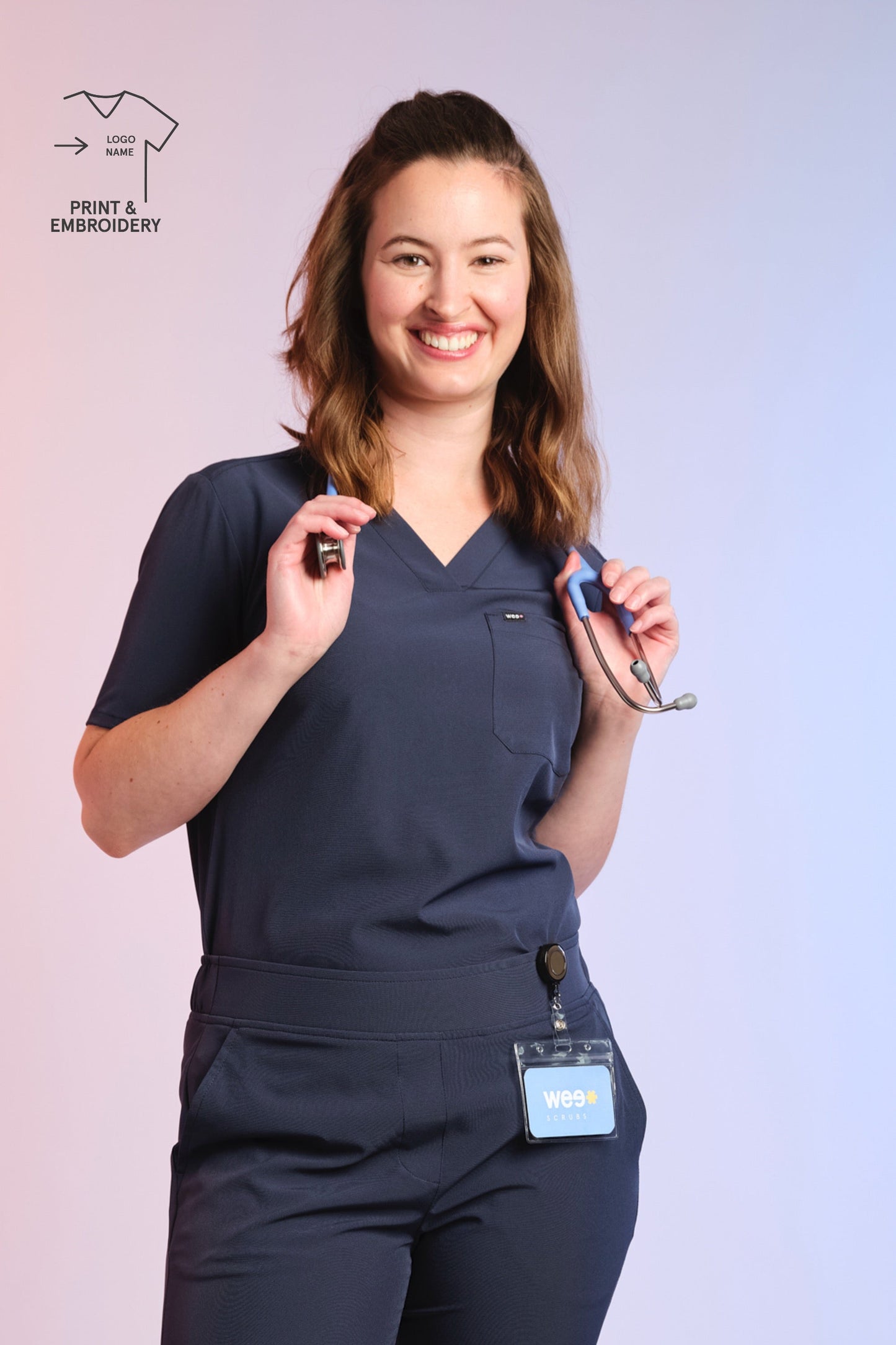 Aktywny peeling Top „Serena” – niebieski