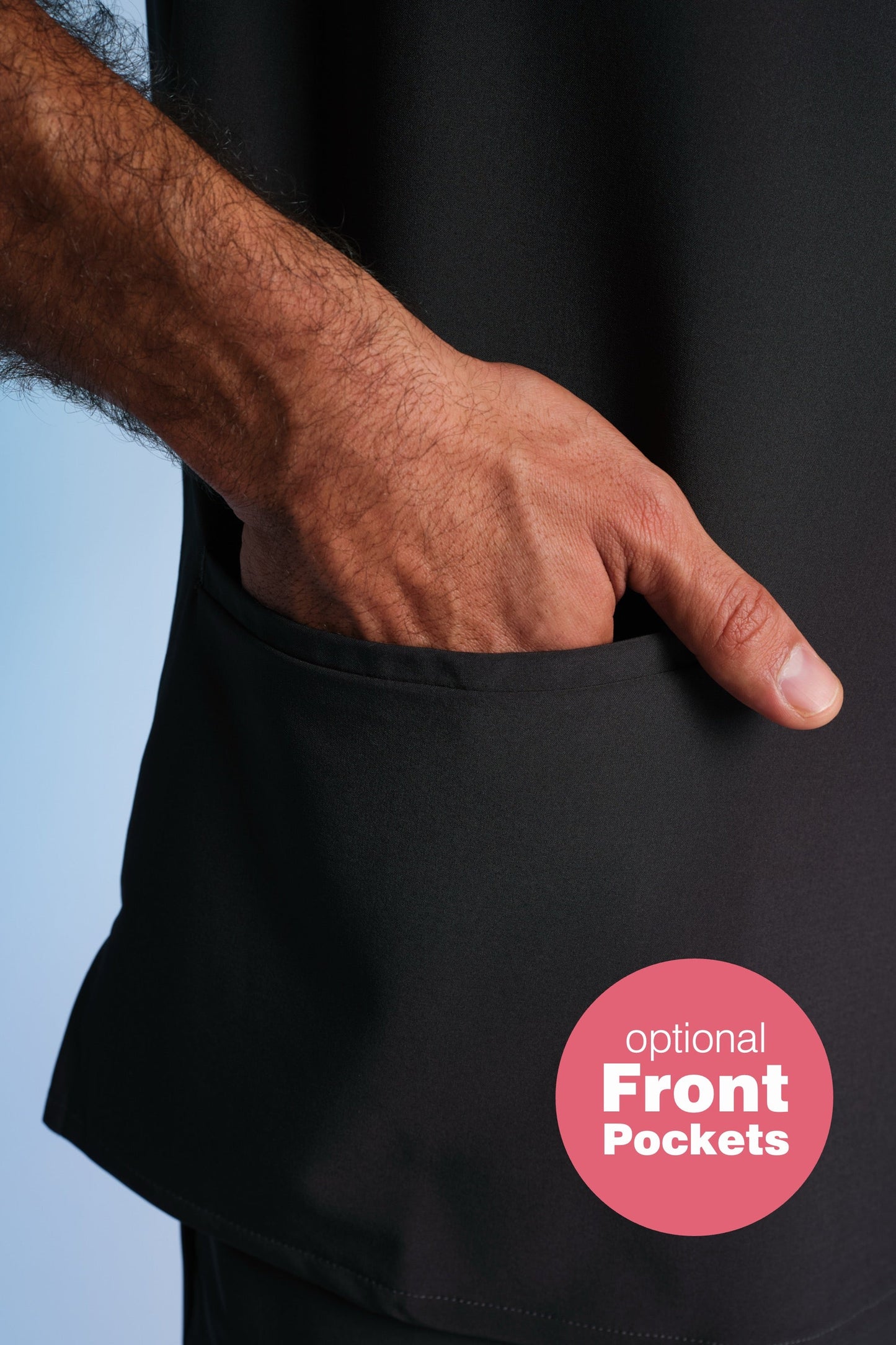 Active Scrub Top "Pete" – Black