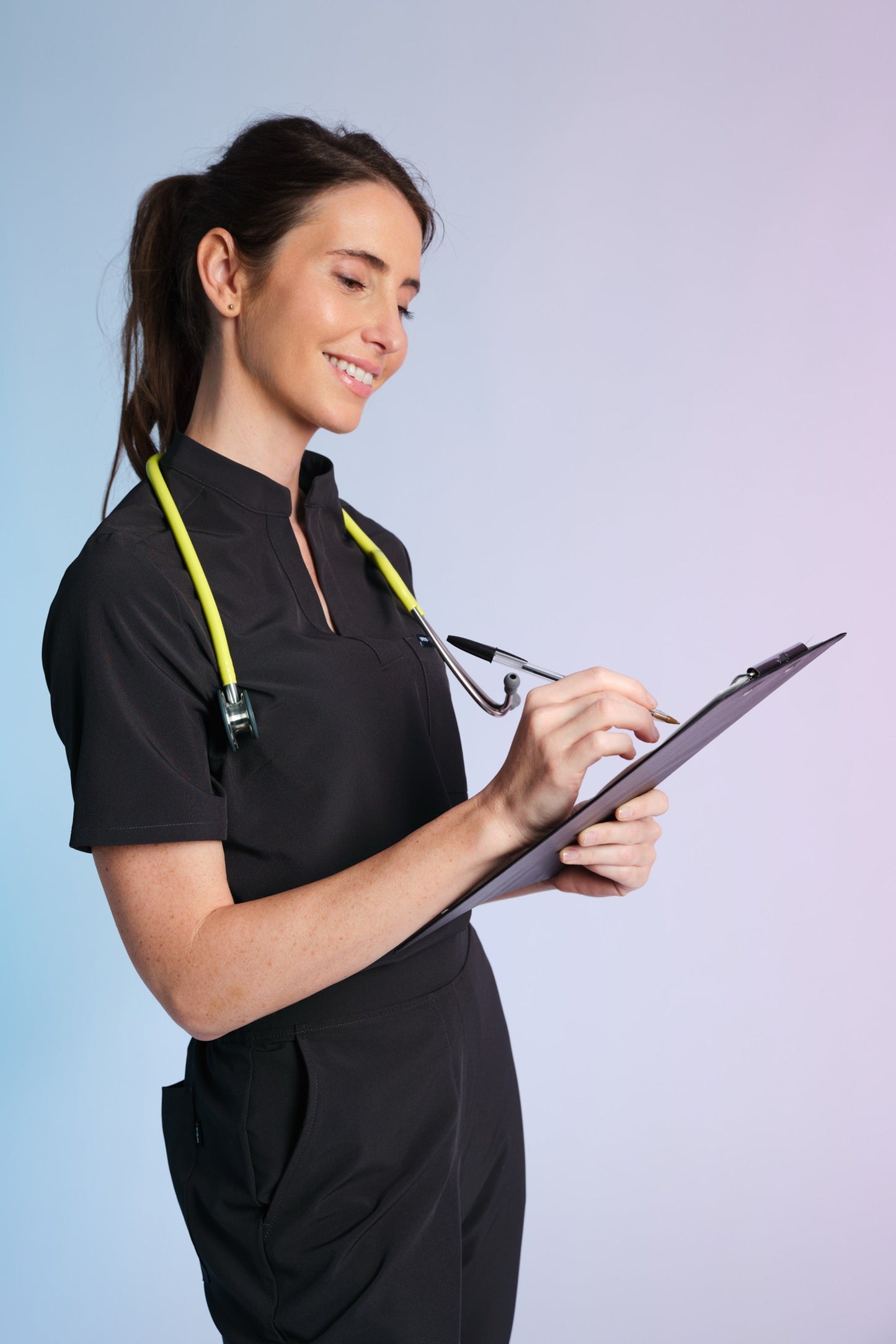 Active Scrub Top "Jackie" – Black