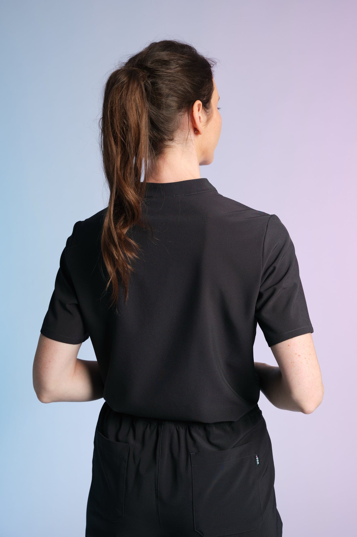 Active Scrub Top "Jackie" – Black