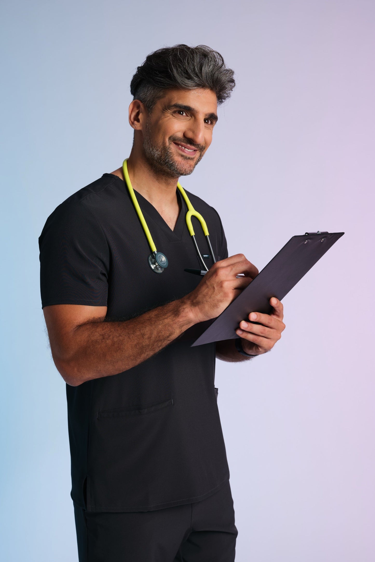 Active Scrub Top "Pete" – Black