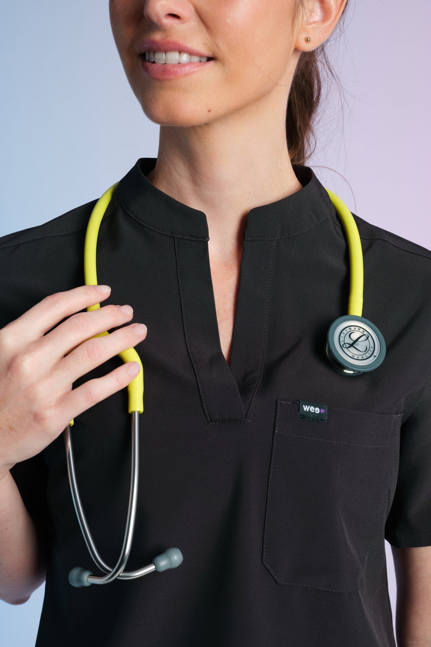 Active Scrub Top "Jackie" – Black