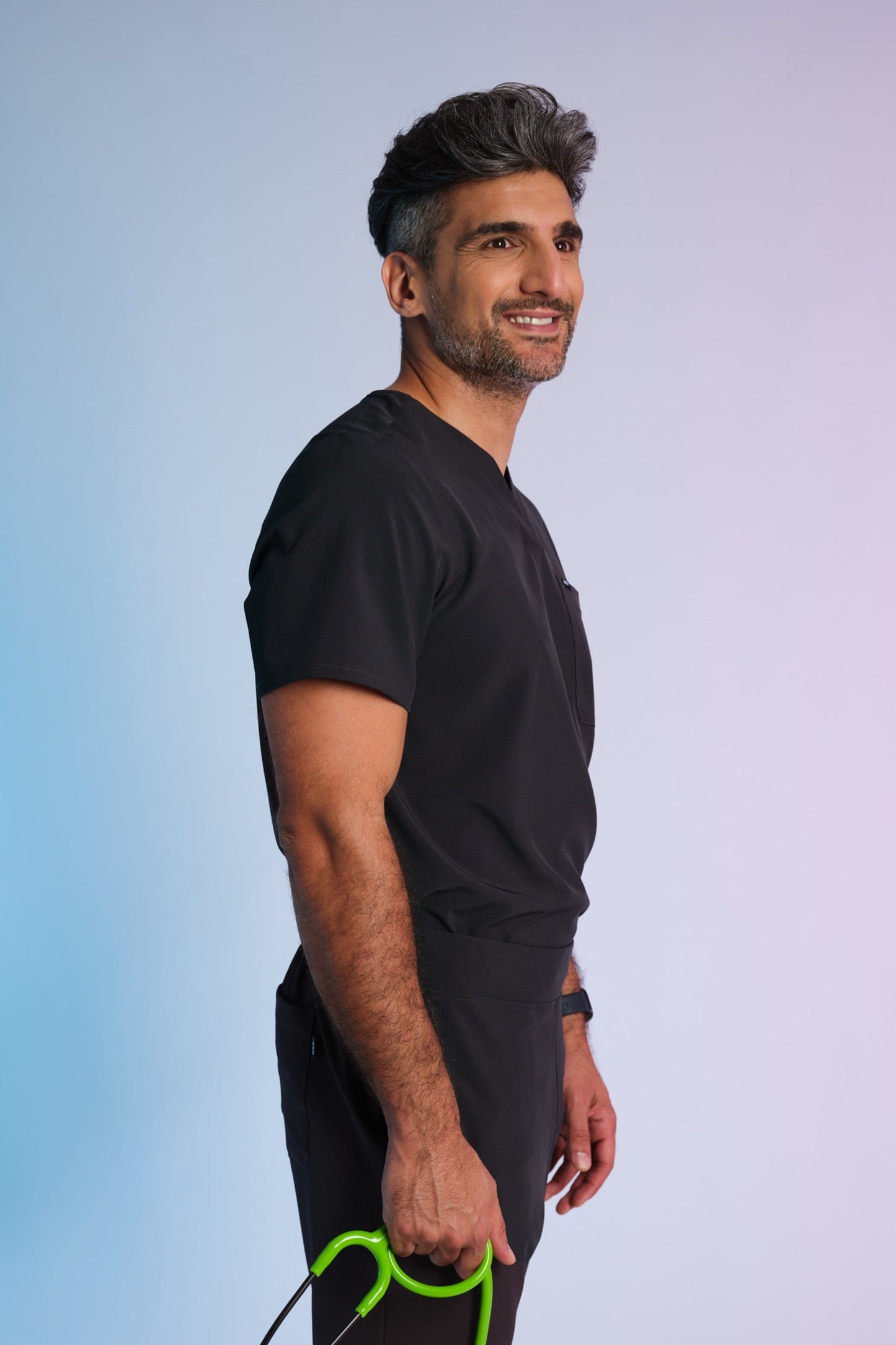 Active Scrub Top "Pete" – Black