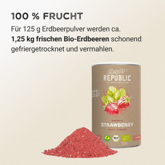 Pudră de fructe - Căpșuni