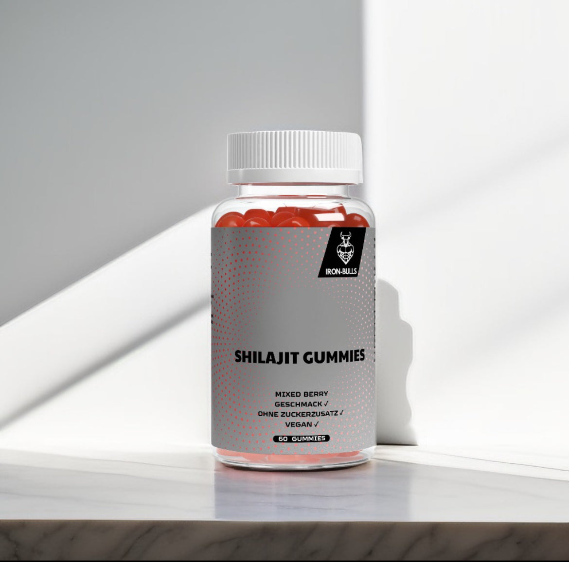 Jeleuri Shilajit Premium 1000mg + Vitamina C, B6, B12 - 60 bucăți