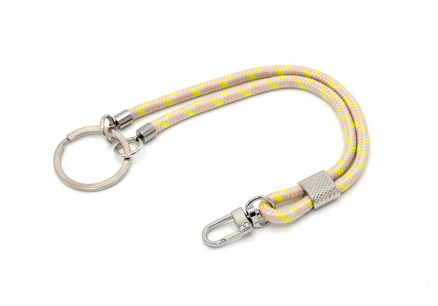 Schlüsselanhänger mit Karabiner Gelb Mix