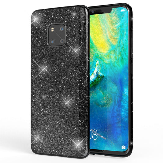 NALIA Handyhülle kompatibel mit Huawei Mate20 Pro, Glitzer Case Back Cover