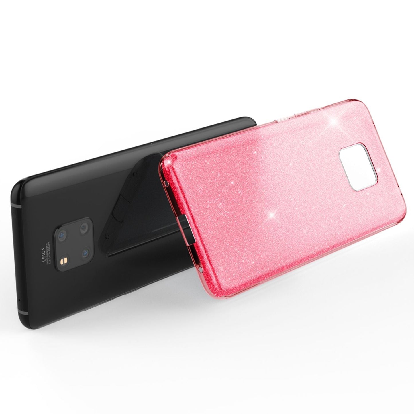 NALIA Handyhülle kompatibel mit Huawei Mate20 Pro, Glitzer Case Back Cover