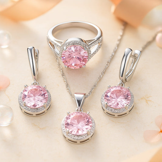 SilberSchmuckset Filigrane Halskette - Länge 45 cm, 925 Silber, NF