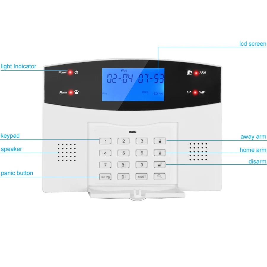 Alarmanlage 2025: IOS Android APP Wired Wireless Home Security - Tuya WIFI PSTN GSM Intercom Remote Control Collection