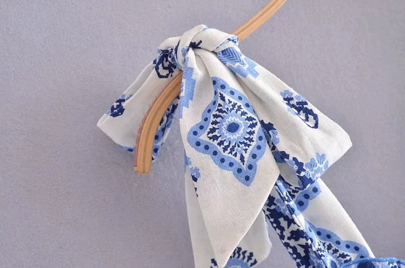 Blue Floral Embroidey Summer Beach Dress Women Casual Holiday Bohemian Dress Boho Sundress Maxi Long Vestidos Fashion Clothes