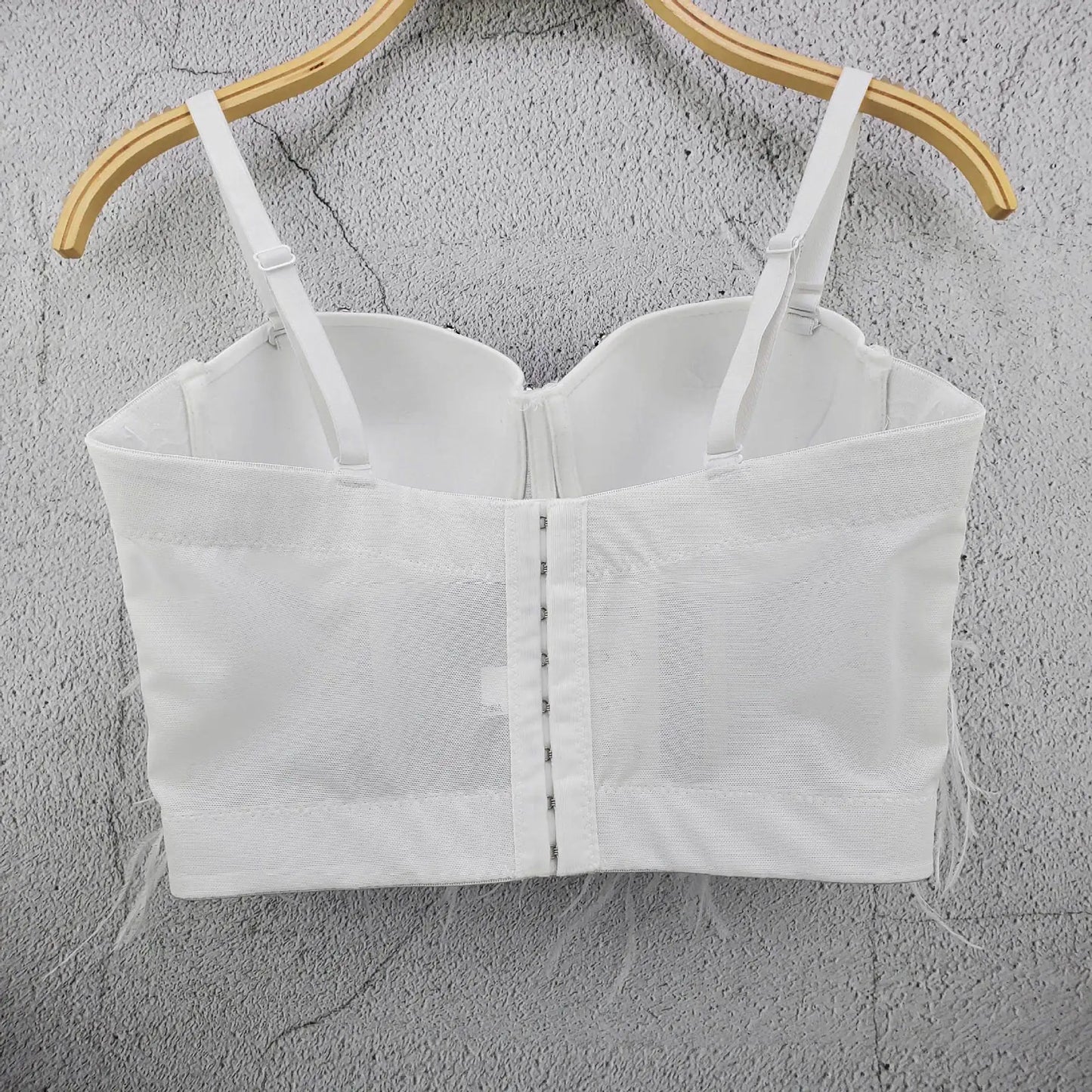 Sherhure JY6635 Perlen Trägerlos - Kurz Polyester Elastisch