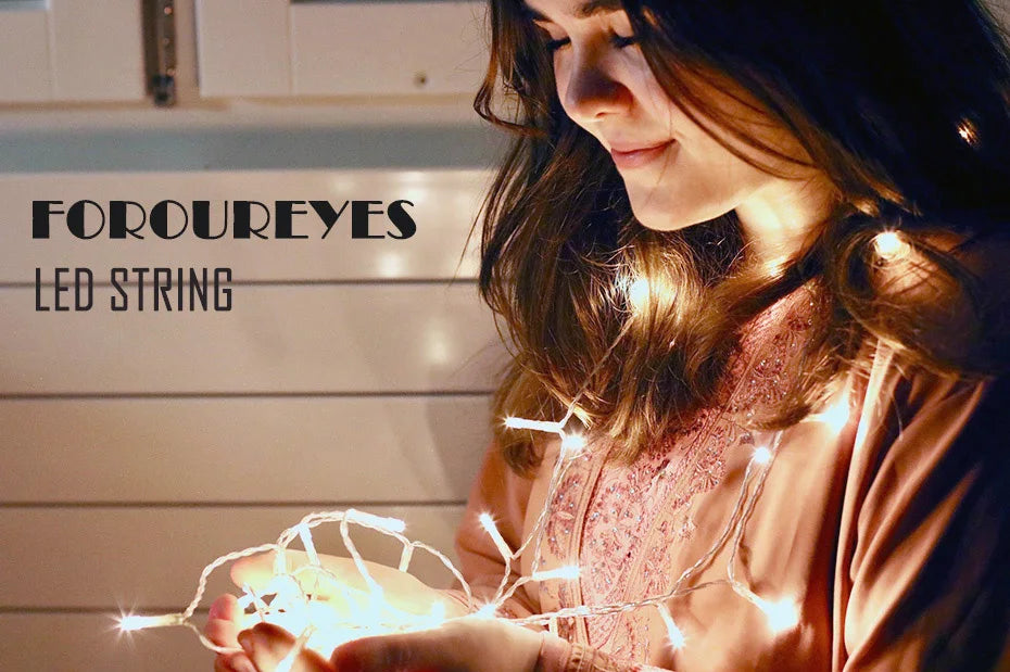 Foroureyes LED Lichterkette Wasserdicht 24V - Länge 100m, >200 LEDs
