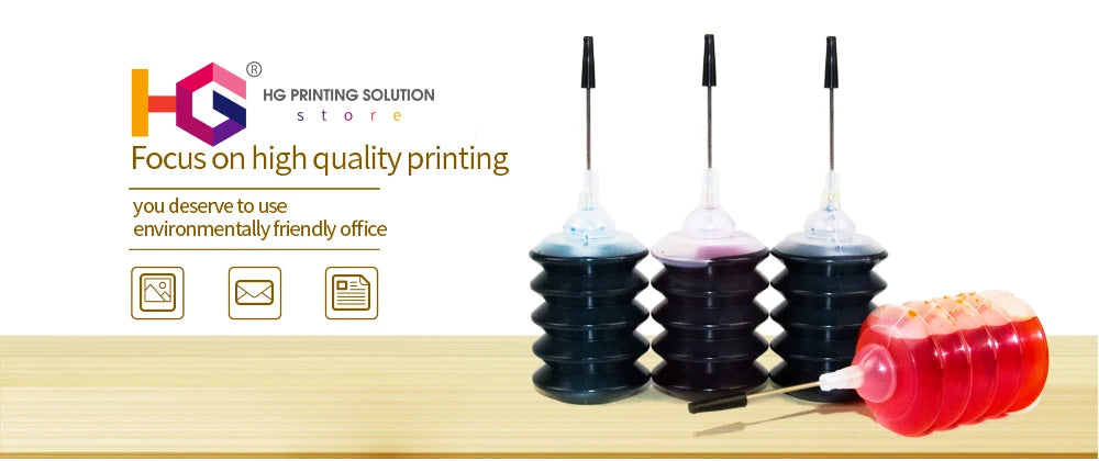 CRTBOTWM Farbstoff-Nachfülltinte - XL Patronen-Kit HP Canon Epson